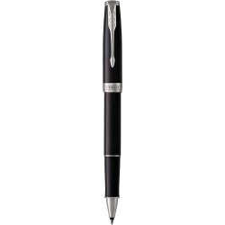 Parker Sonnet Black Chrome Trim Ball Pen & Rollerball Set