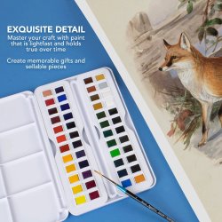 Daler Rowney Aquafine 48 Half Pan Studio Watercolour Set