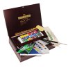 Daler Rowney Artists Watercolour Half Pan Deluxe Wooden Box Set - Small