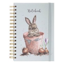Rabbit The Flower Pot A5 Notebook