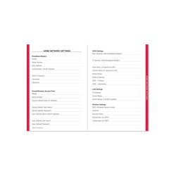 Large-Format Internet Address & Password Logbook