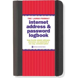 Large-Format Internet Address & Password Logbook