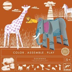 Djeco Savanna Colour, Assemble, Play