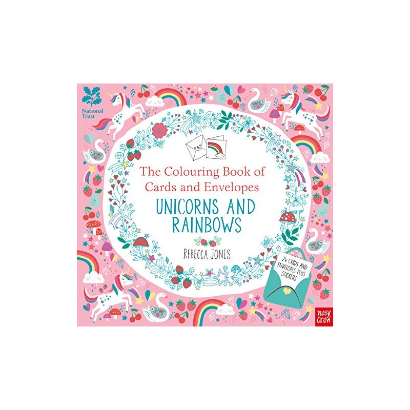 National Trust: The Colouring Book of Cards and Envelopes - Unicorns and Rainbows