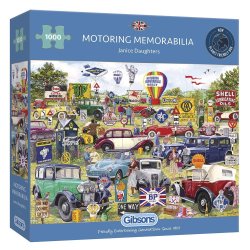 Gibsons Motoring Memorabilia 1000 piece jigsaw