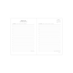 Letts Conscious A6 Day to a Page Diary with Appointments 2024 - Multilanguage