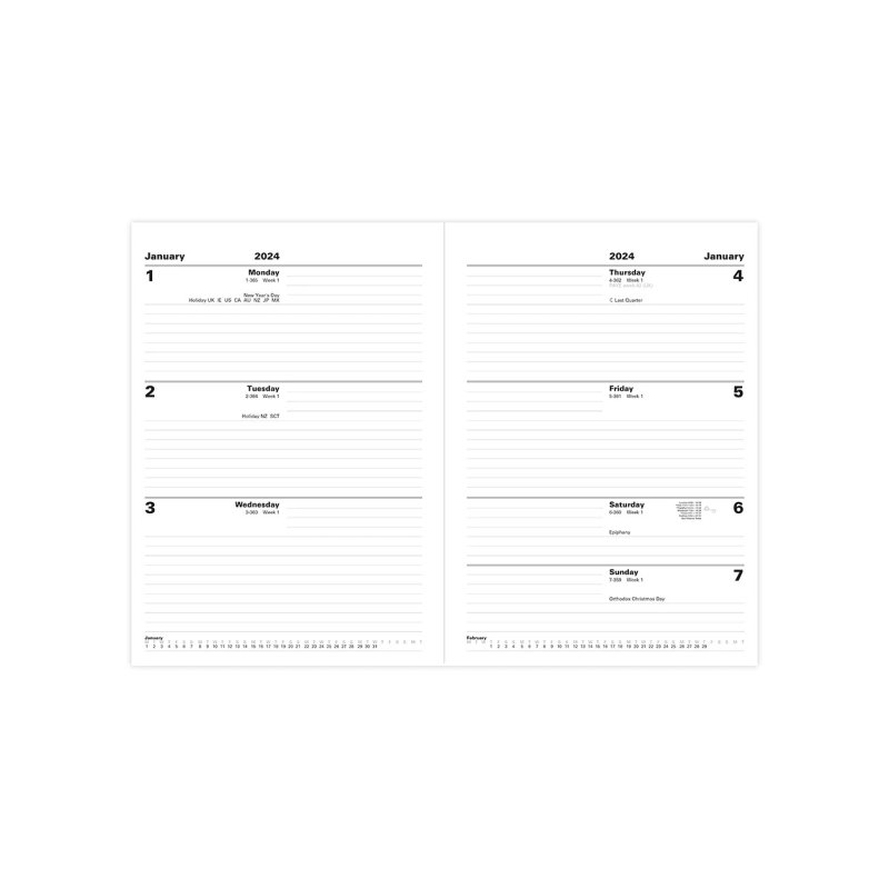Letts Standard A4 Week to View Diary 2025