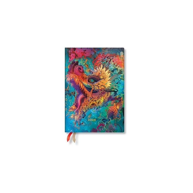 Paperblanks Midi Horizontal Humming Dragon 2024 Planner