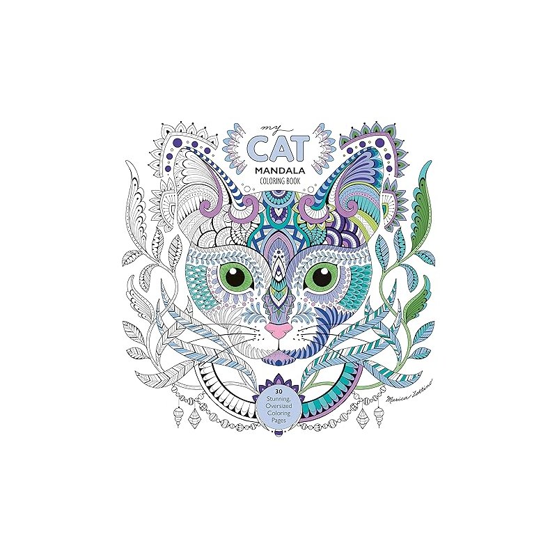 My Cat Mandala Colouring Book by Marica Zottino