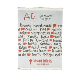 A4 Handmade Khadi Paper -...