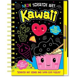 Neon scratch art - Kawaii