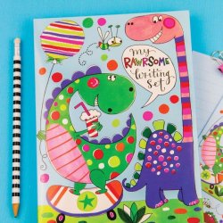 My rawrsome writing set