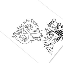 Alphabet Colouring Book