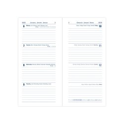 Memo Slim Week to View Diary 2025 - Multilanguage