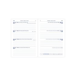 Milano A5 Week to View Diary 2025 - Multilanguage
