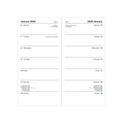 Principal Slim Two Weeks to View Diary 2025 - English