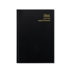 Standard A5 Day to a Page Diary with Appointments 2024-2025 - English