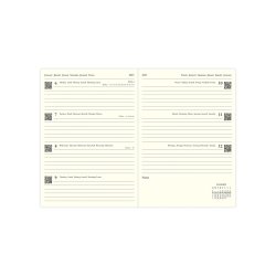 Lecassa A5 Week to View Diary 2025 - Multilanguage
