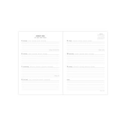 Letts Stripes A6 Week to View Diary 2024-2025 - Multilanguage