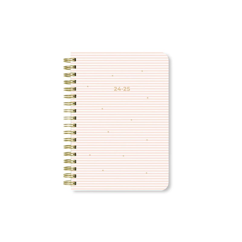 Letts Stripes A6 Week to View Diary 2024-2025 - Multilanguage
