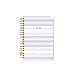 Letts Stripes A6 Week to View Diary 2024-2025 - Multilanguage