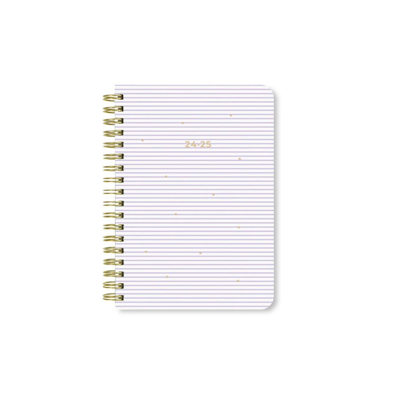 Letts Stripes A6 Week to View Diary 2024-2025 - Multilanguage