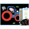 Scratch Art for toddlers - Learning about vehicles