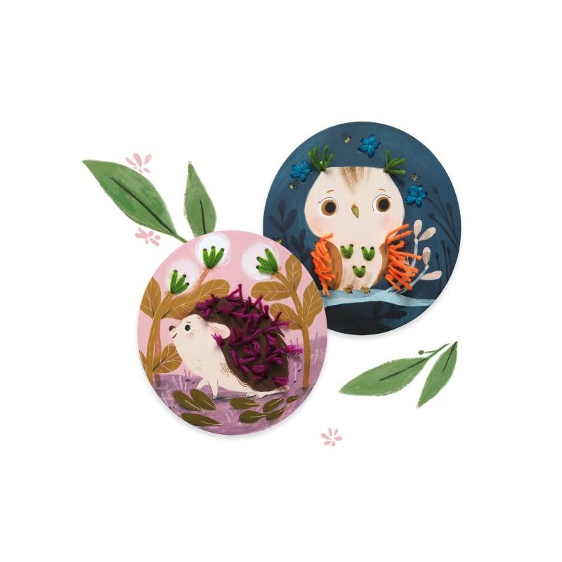 Woodland Animals Wool Threading