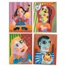 Inspired by Pablo Picasso collages and stickers