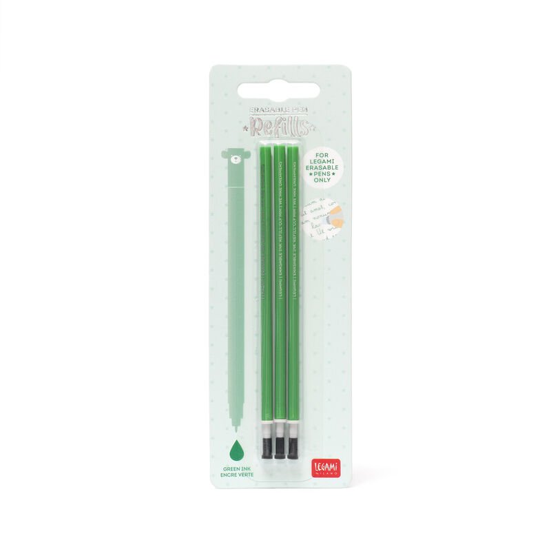 Erasable pen green ink refills