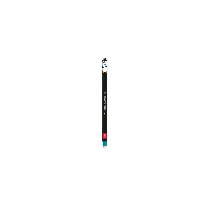 Penguin erasable pen - turquoise ink
