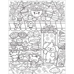 Cafe Cuties colouring book