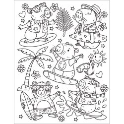 Capybara Cuties colouring book