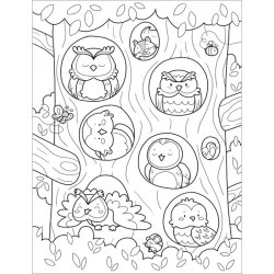 Forest Cuties colouring book