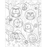 Forest Cuties colouring book