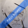 Portrait photorealism in graphite pencil, applying a grid method with Ron Fisher (Ely)