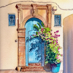 Painting Colourful Doorways...