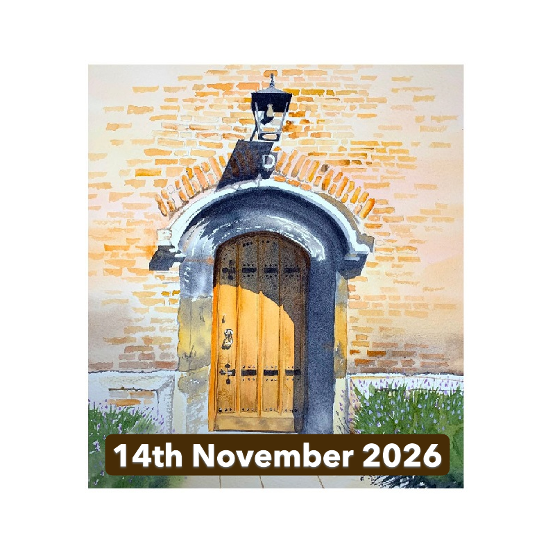 Painting Colourful Doorways in Watercolour with Denise Schoenberg (Cambridge)