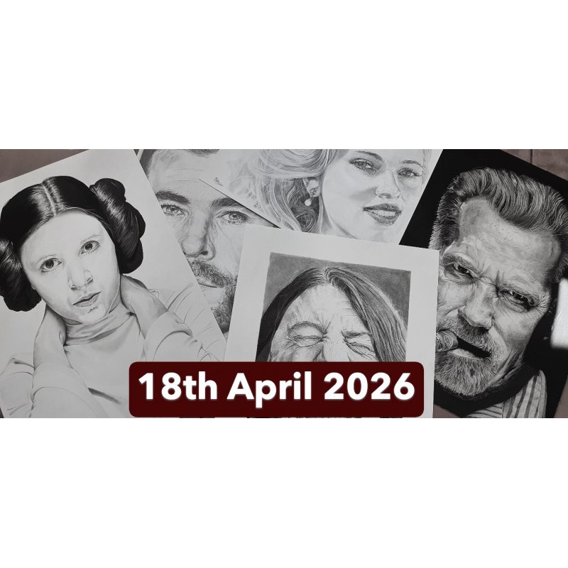 Portrait photorealism in graphite pencil with Ron Fisher (Cambridge)