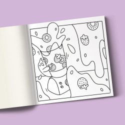 My Little Cosy Life Foodies Colouring Book