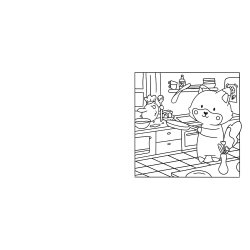 My Little Cosy Life Foodies Colouring Book