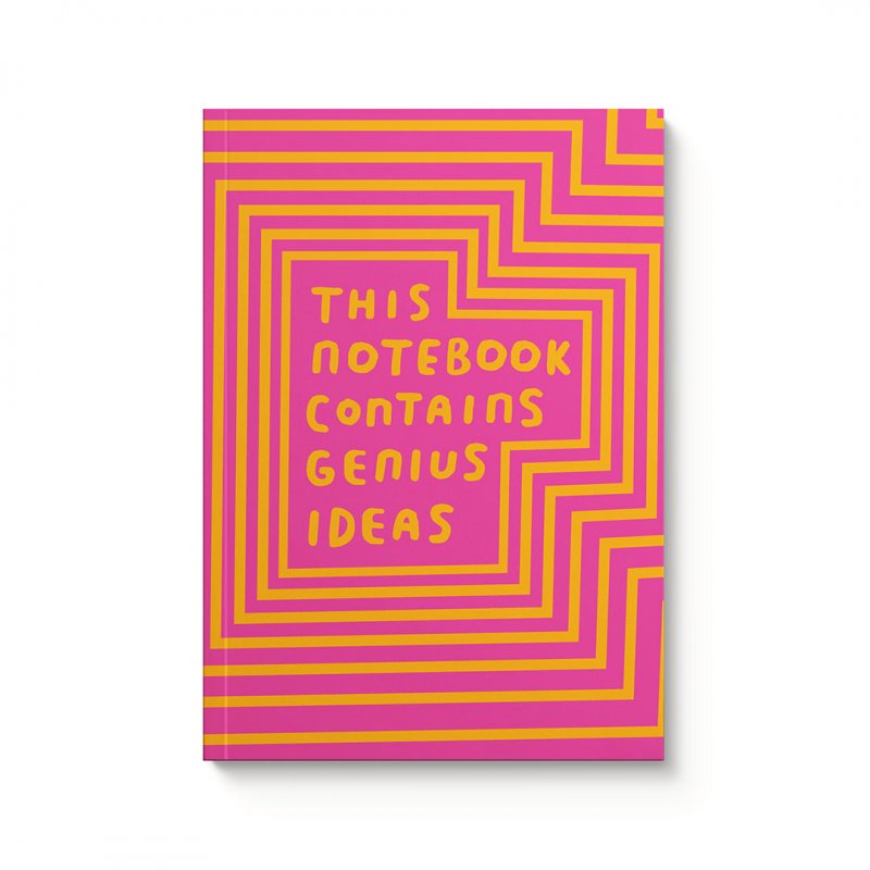 This Notebook Contains Genius Ideas lined notebook