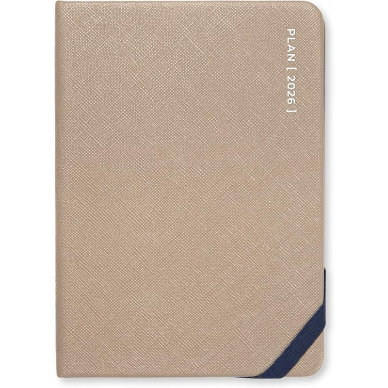 Serene A6 Week to View Diary 2026 - Multilanguage