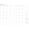 Serene A6 Week to View Diary 2026 - Multilanguage