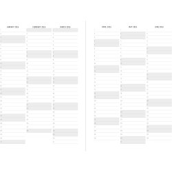 Serene A5 Week to View Diary 2026 - Multilanguage