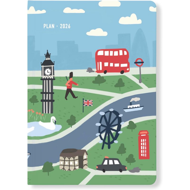 Letts Wanderlust A5 Week to View Diary 2026 - Multilanguage