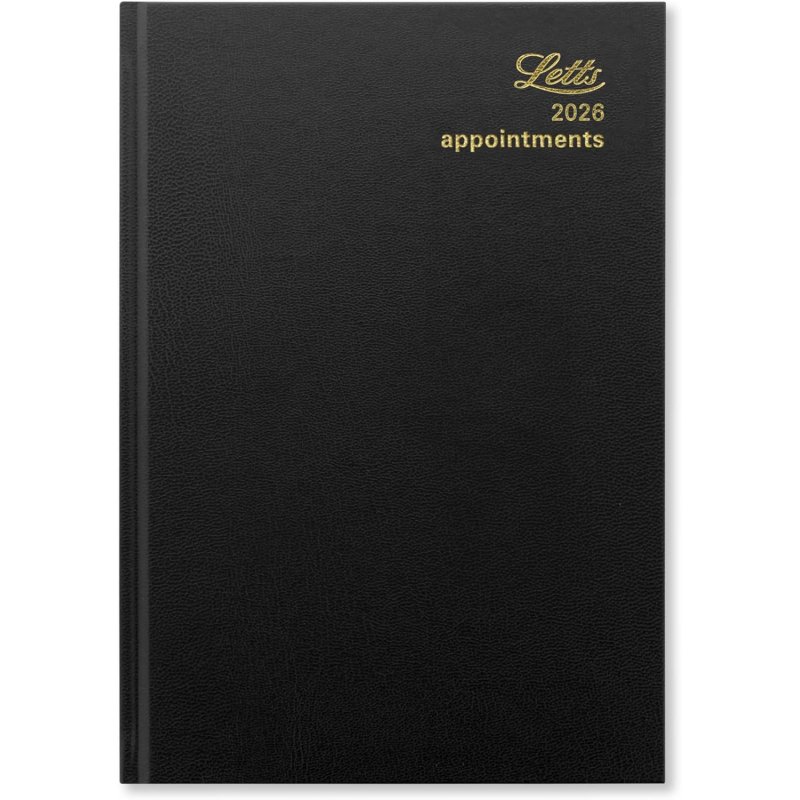 Standard A5 Day to a Page Diary with Appointments 2026 - English