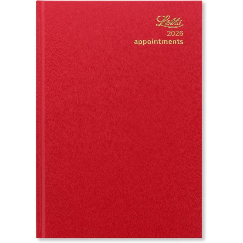 Standard A5 Day to a Page Diary with Appointments 2026 - English