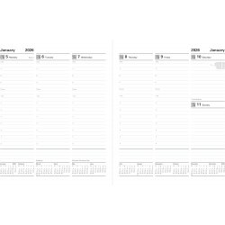 Letts Standard Quarto Week to View Diary with Appointments 2026
