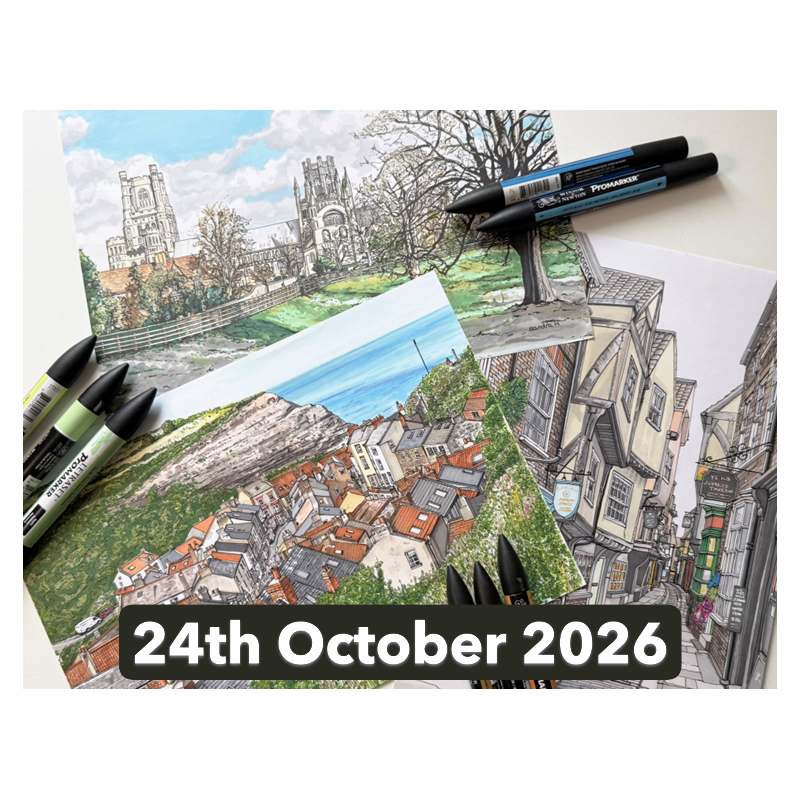 Vibrant Scenes in Alcohol Markers with Sandra Howlett (Ely)